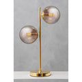 Silver Glass with Gold Finish Table Lamp | Karter