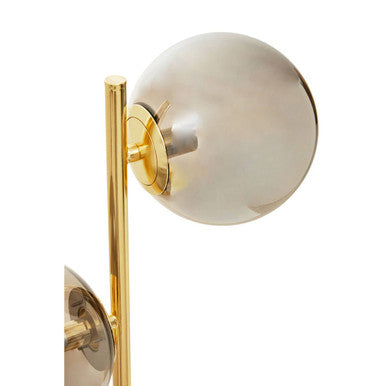 Silver Glass with Gold Finish Table Lamp | Karter