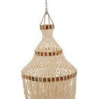 Natural White and Amber Shell Large Pendant Shade | Palu