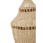 Natural White and Amber Shell Large Pendant Shade | Palu