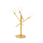Brass Finish 3 Bulb Table Lamp | Abira