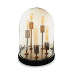 Amber Glass Table Lamp | Dome