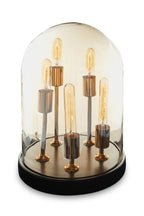 Amber Glass Table Lamp | Dome