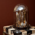 Amber Glass Table Lamp | Dome