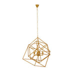 Kamara Brass Finish Four Bulb Pendant Light