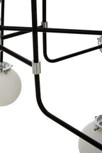 Black Finish 16 Arm Statement Pendant Light | Abira