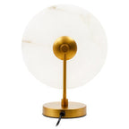 White Marble and Gold Finish Table Lamp | Waldorf