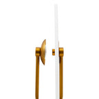 White Marble and Gold Finish Table Lamp | Waldorf