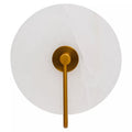 White Marble Wall Light with Gold Accent | Waldorf