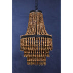 Wooden Beads Large Chandelier | Lapiz