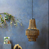 Wooden Beads Large Chandelier | Lapiz