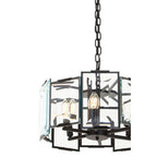 Black Small 6 Light Chandelier | Babylon