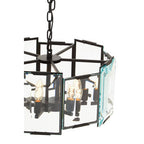 Black Small 6 Light Chandelier | Babylon