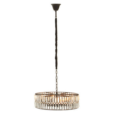 6 Bulb Crystal Chandelier | Babylon