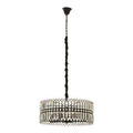 Six Bulb Black Crystal Chandelier | Babylon