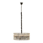 Six Bulb Black Crystal Chandelier | Babylon