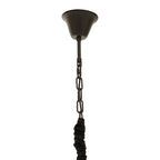Six Bulb Black Crystal Chandelier | Babylon