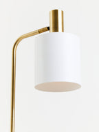 White Marble and Gold Floor Lamp | Newton