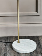 White Marble and Gold Floor Lamp | Newton