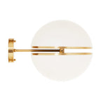 Brushed Brass Ball Wall Light | Abira