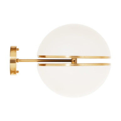 Brushed Brass Ball Wall Light | Abira