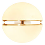 Brushed Brass Ball Wall Light | Abira