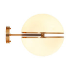 Brushed Brass Ball Wall Light | Abira