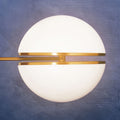 Brushed Brass Ball Wall Light | Abira