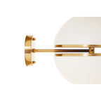 Brushed Brass Ball Wall Light | Abira