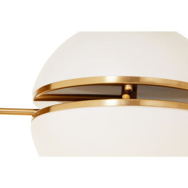 Brushed Brass Ball Wall Light | Abira