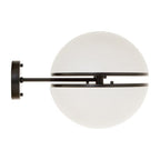Matt Black Ball Wall Light | Abira