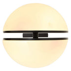 Matt Black Ball Wall Light | Abira