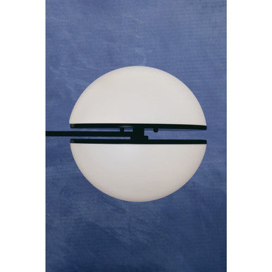 Matt Black Ball Wall Light | Abira