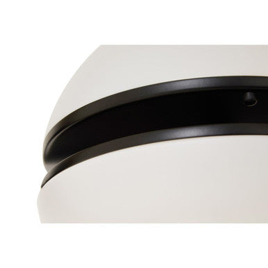 Matt Black Ball Wall Light | Abira