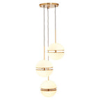 Three Ball Brass Pendant Light | Abira