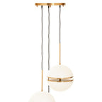 Three Ball Brass Pendant Light | Abira