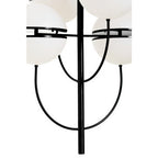 Four Ball Matt Black Pendant Light | Abira
