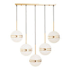 Five Ball Brass Pendant Light | Abira