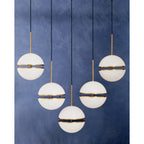 Five Ball Brass Pendant Light | Abira