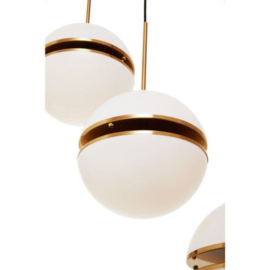 Five Ball Brass Pendant Light | Abira