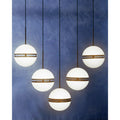 Five Ball Matt Black Pendant Light | Abira