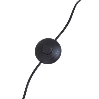 Black Marble and Nickel Finish 5 Bulb Floor Lamp | Abira