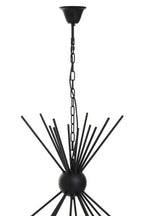 Matt Black 12 Bulb Statement Pendant Light | Yara