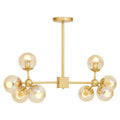 Gold 8 Arm Statement Pendant Light | Abira