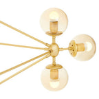 Gold Finish 15 Arm Statement Pendant Light | Abira