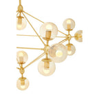 Gold Finish 15 Arm Statement Pendant Light | Abira