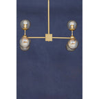 Gold Finish 6 Arm Statement Pendant Light | Abira
