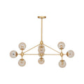 Gold 10 Arm Pendant Light | Abira