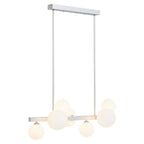 Chrome Finish 7 Light  Statement Pendant Light | Abira