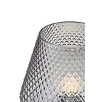 Grey Smoked Glass Table Lamp | Noble